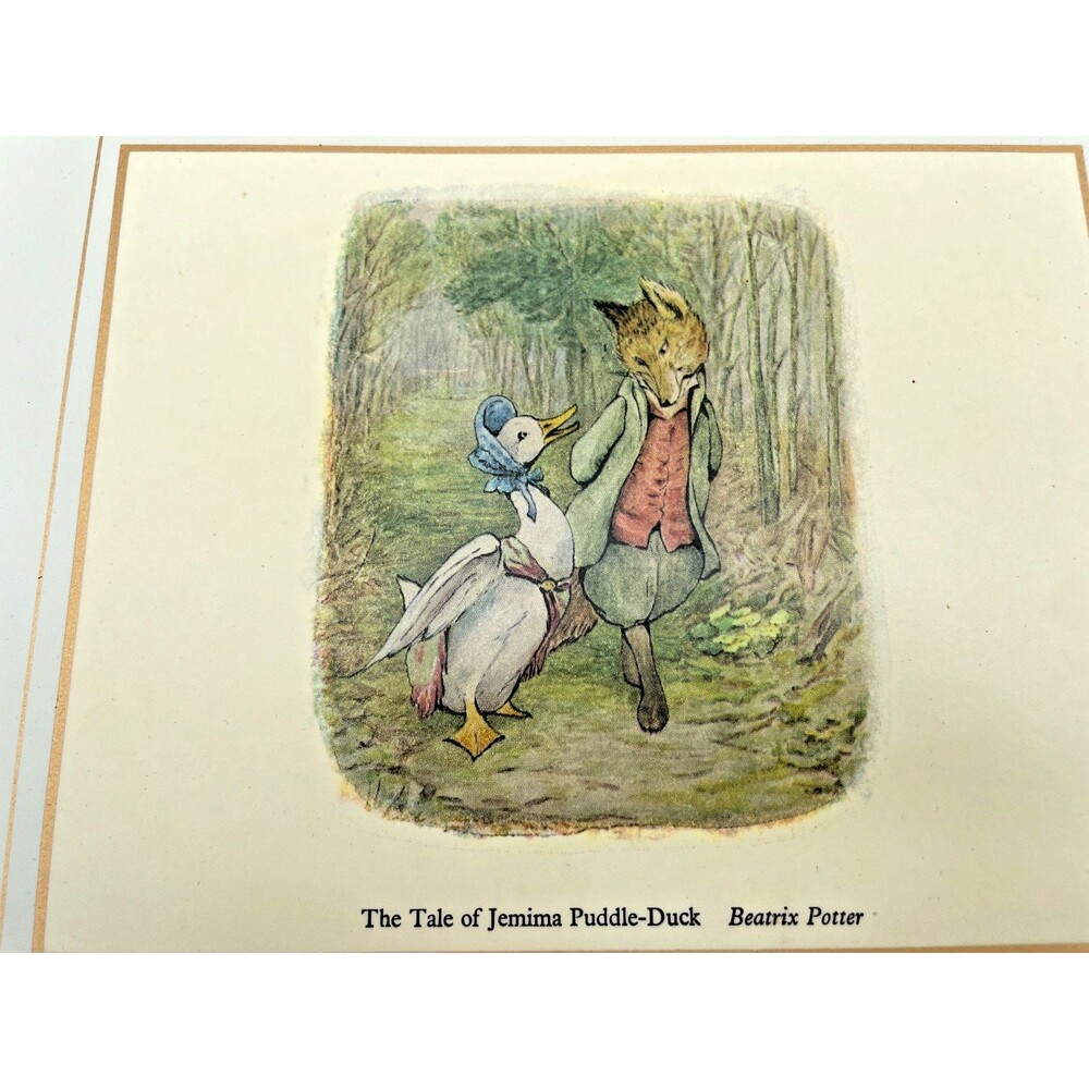 Beatrix Potter Placemats Set of 6 Lady Clare Matador 9.5" x 8" Melamine Cork - Picture 16 of 16